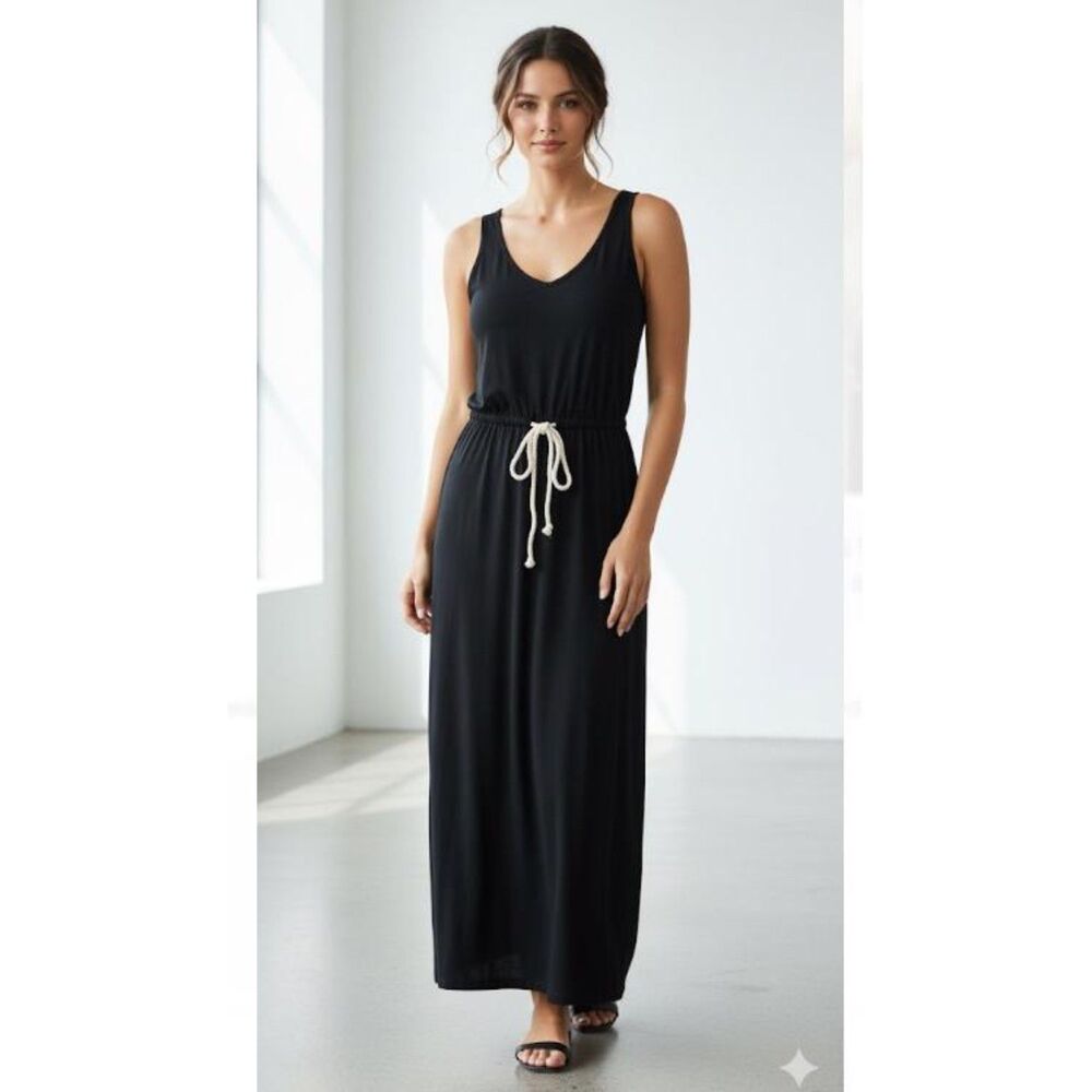 Kain Label Maxi Dress Navy Blue Nautical Maxi Tank Top Summer Womens Size M